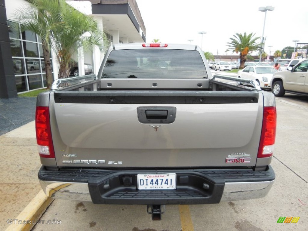 2009 Sierra 1500 SLE Crew Cab - Steel Gray Metallic / Ebony photo #3