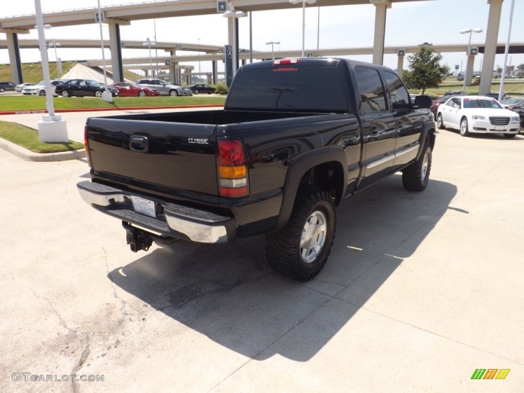 2005 Sierra 1500 SLT Crew Cab 4x4 - Onyx Black / Dark Pewter photo #5