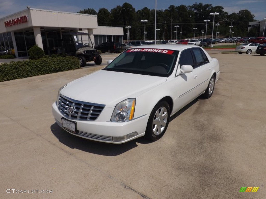 Glacier White Cadillac DTS