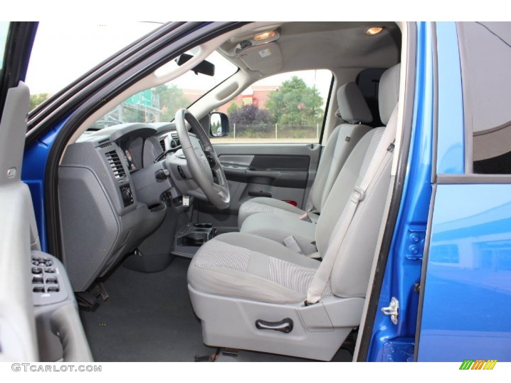 2007 Ram 1500 Big Horn Edition Quad Cab 4x4 - Electric Blue Pearl / Medium Slate Gray photo #10