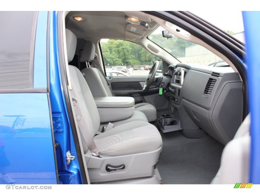 2007 Ram 1500 Big Horn Edition Quad Cab 4x4 - Electric Blue Pearl / Medium Slate Gray photo #18