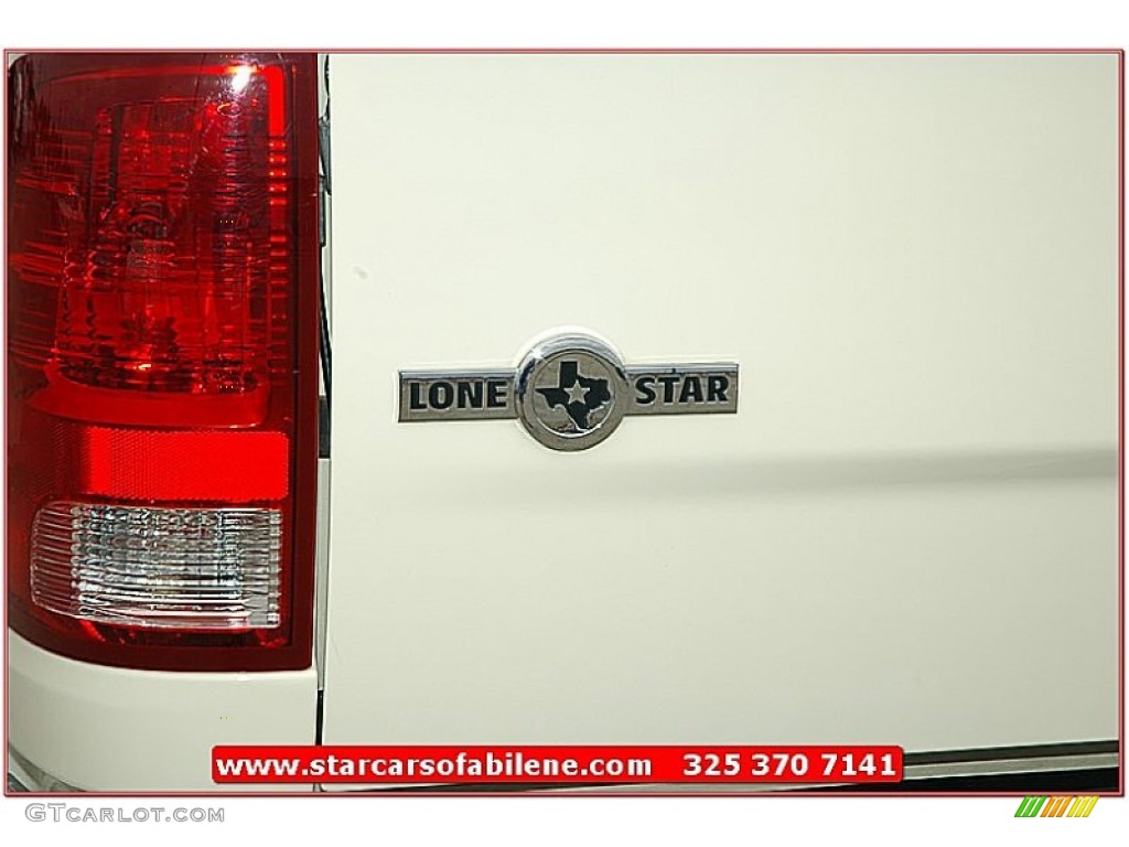 2010 Ram 1500 Lone Star Crew Cab 4x4 - Stone White / Light Pebble Beige/Bark Brown photo #6