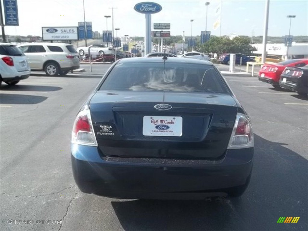 2008 Fusion S - Dark Blue Ink Metallic / Medium Light Stone photo #4