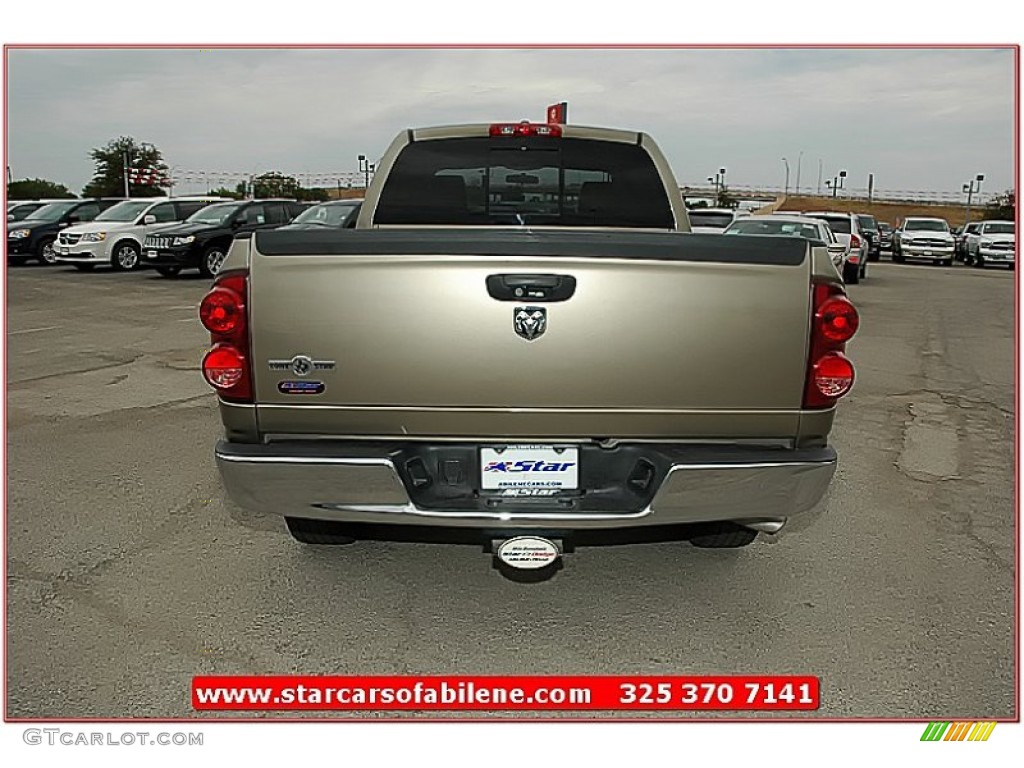 2008 Ram 1500 Lone Star Edition Quad Cab - Light Khaki Metallic / Khaki photo #6