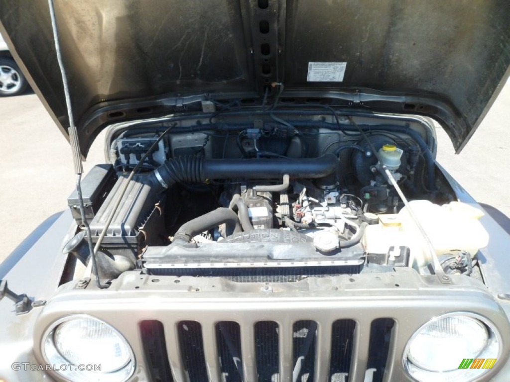2004 Wrangler X 4x4 - Light Khaki Metallic / Khaki photo #23