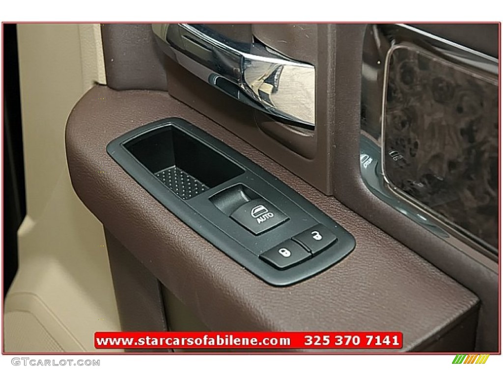 2011 Ram 1500 Laramie Longhorn Crew Cab 4x4 - Rugged Brown Pearl / Light Pebble Beige/Bark Brown photo #44