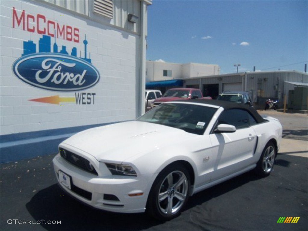 2013 Mustang GT Premium Convertible - Performance White / Charcoal Black/Cashmere Accent photo #1