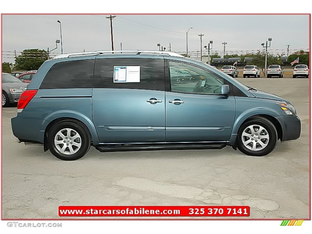 2008 Quest 3.5 S - Lakeshore Blue Metallic / Gray photo #8