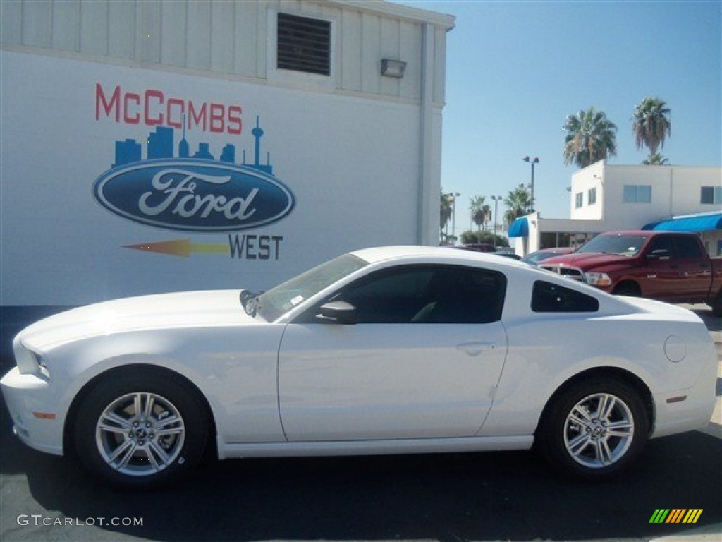 2013 Mustang V6 Coupe - Performance White / Stone photo #2