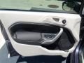 Charcoal Black/Light Stone 2013 Ford Fiesta SE Sedan Door Panel