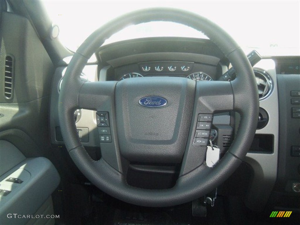 2012 F150 XLT SuperCrew - Ingot Silver Metallic / Steel Gray photo #20