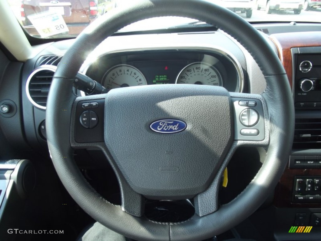 2010 Ford Explorer Limited 4x4 Black Steering Wheel Photo #69109763