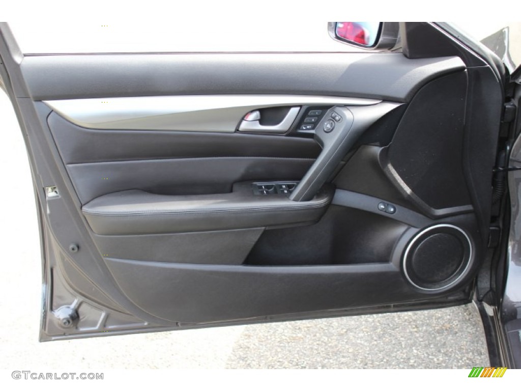 2009 Acura TL 3.5 Ebony Door Panel Photo #69110762