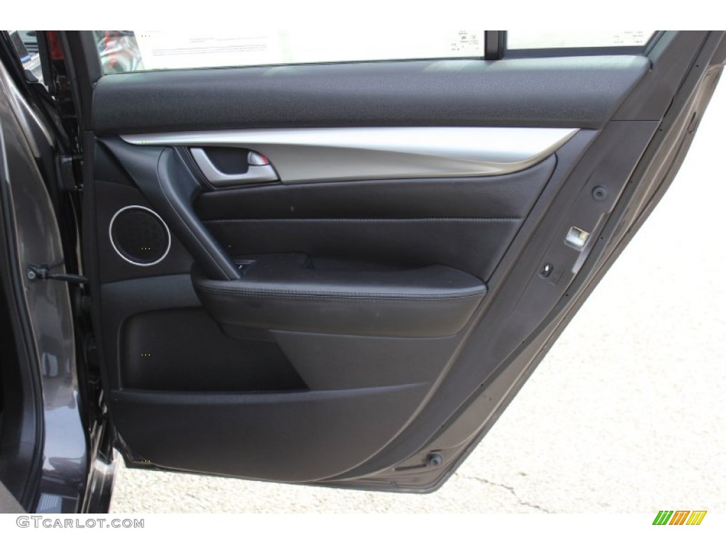 2009 Acura TL 3.5 Ebony Door Panel Photo #69110880