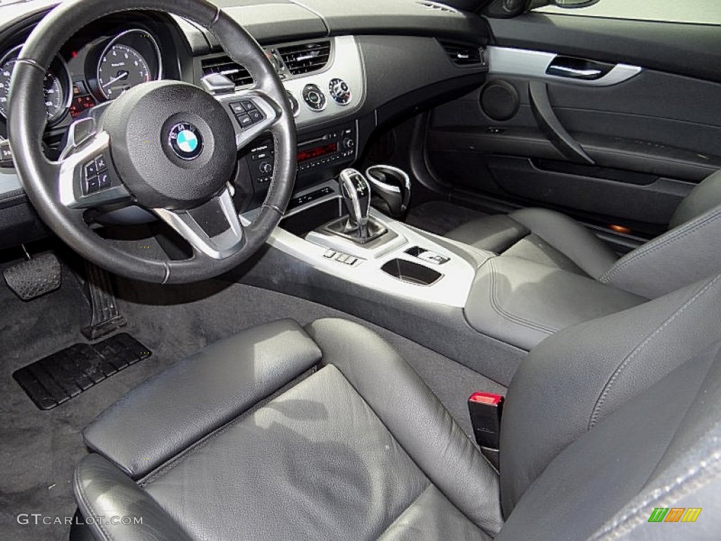 Black Interior 2009 BMW Z4 sDrive35i Roadster Photo #69112400