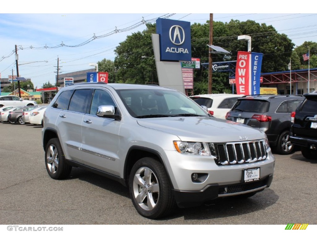 2012 Grand Cherokee Limited 4x4 - Bright Silver Metallic / Black photo #1