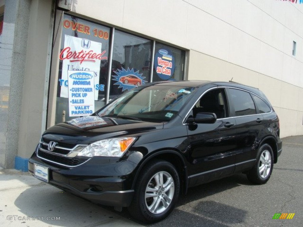 2010 CR-V EX-L AWD - Crystal Black Pearl / Black photo #1