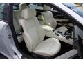 2010 BMW 6 Series Platinum Interior Front Seat Photo