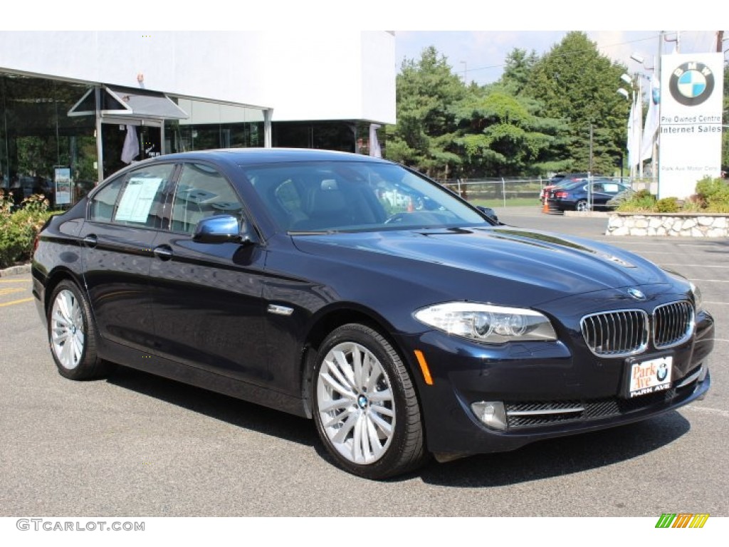 2011 5 Series 550i Sedan - Imperial Blue Metallic / Black photo #3