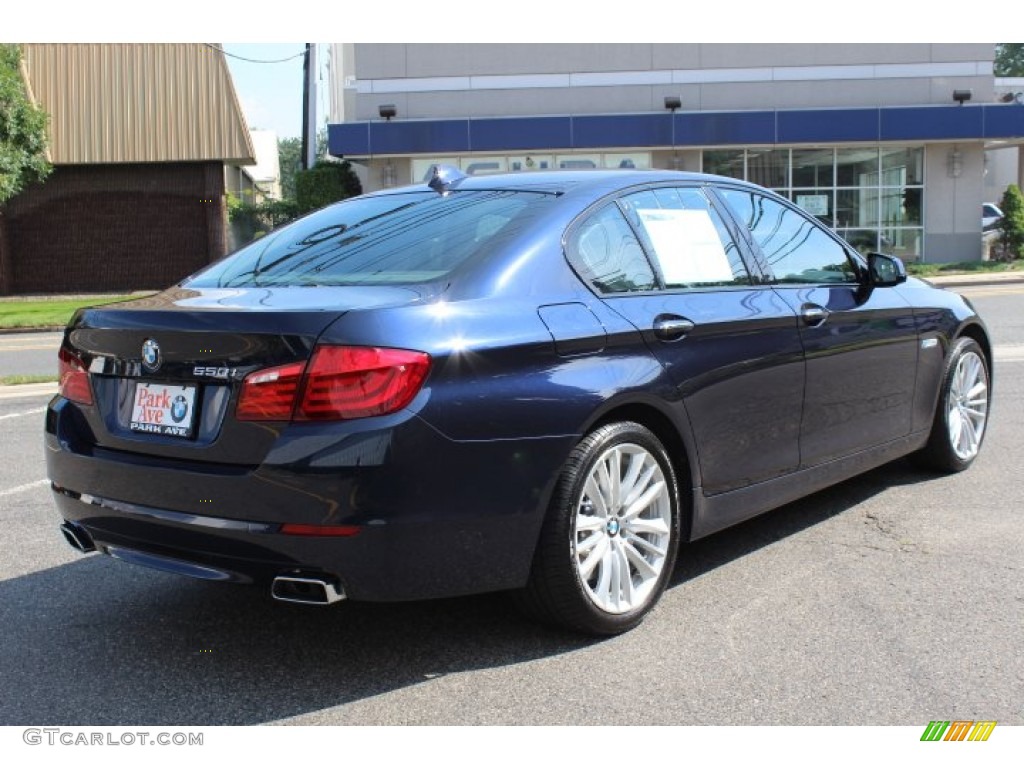 2011 5 Series 550i Sedan - Imperial Blue Metallic / Black photo #5