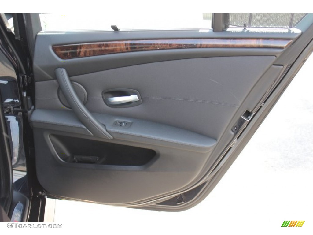 2010 BMW 5 Series 528i xDrive Sedan Black Door Panel Photo #69114980
