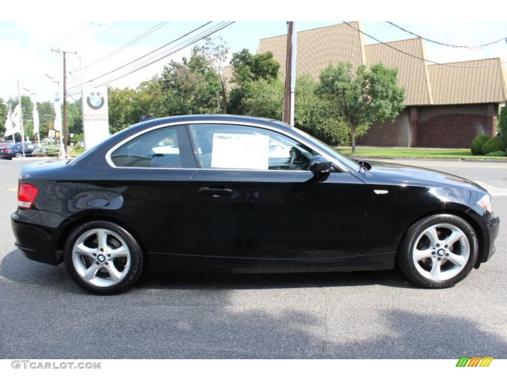 2009 1 Series 128i Coupe - Jet Black / Black photo #4