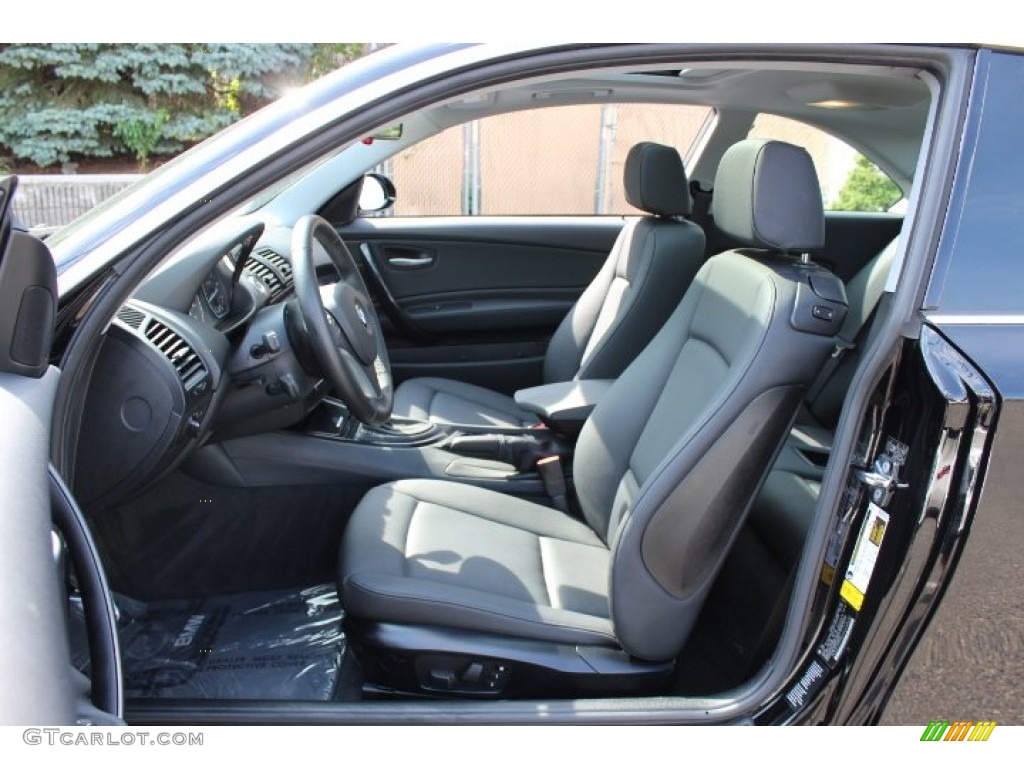 2009 1 Series 128i Coupe - Jet Black / Black photo #11