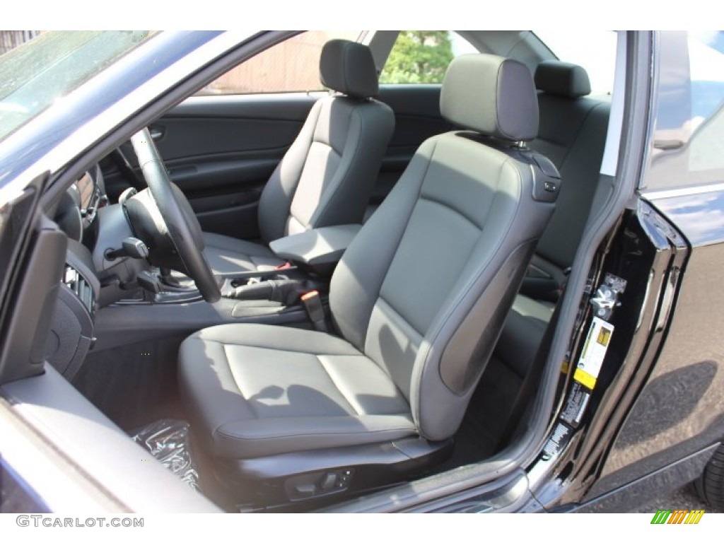 2009 1 Series 128i Coupe - Jet Black / Black photo #12