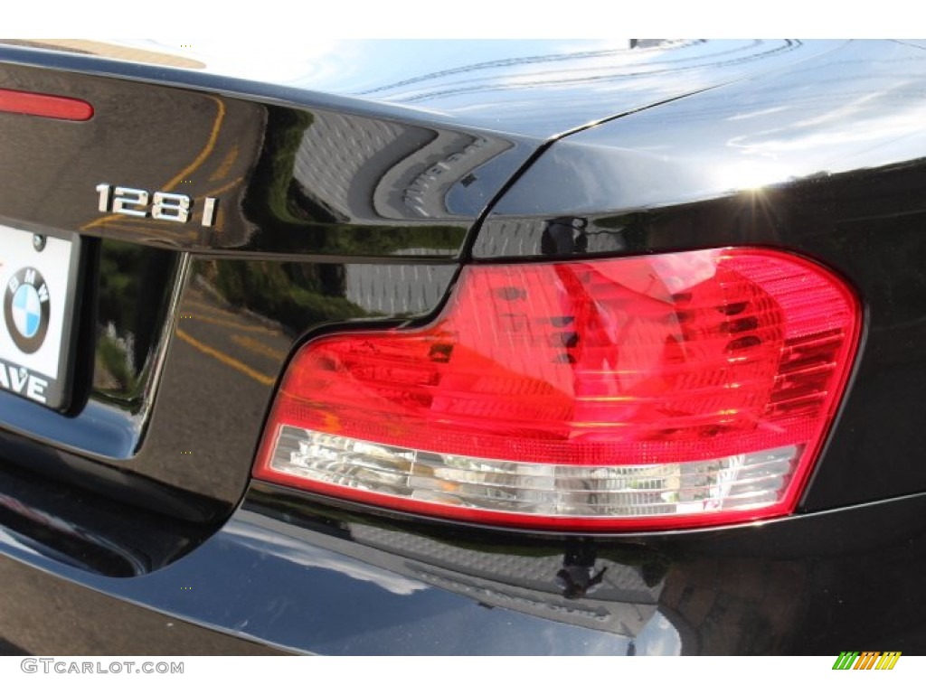 2009 1 Series 128i Coupe - Jet Black / Black photo #22