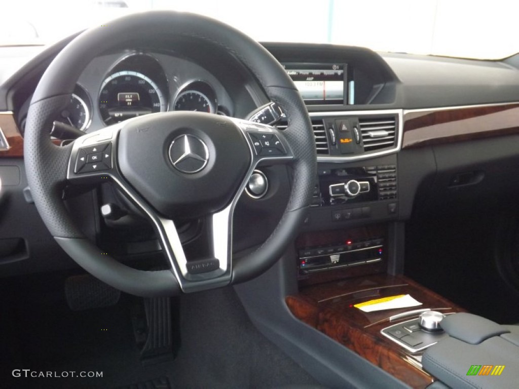 2013 Mercedes-Benz E 350 4Matic Sedan Black Dashboard Photo #69115280