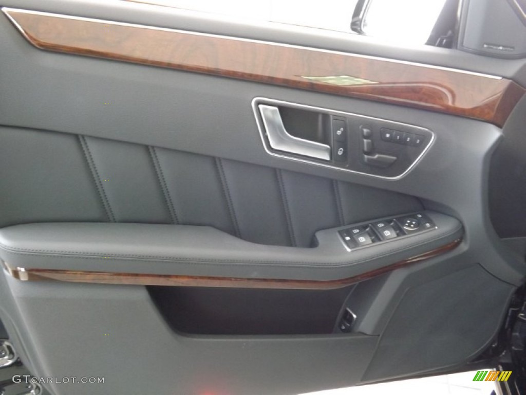 2013 Mercedes-Benz E 350 4Matic Sedan Black Door Panel Photo #69115287