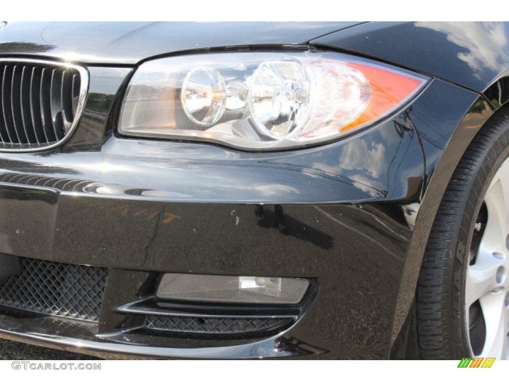 2009 1 Series 128i Coupe - Jet Black / Black photo #29