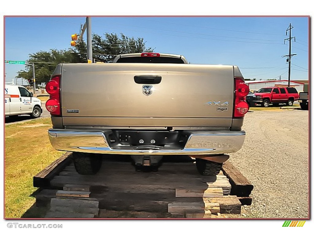 2008 Ram 3500 Laramie Quad Cab 4x4 - Light Khaki Metallic / Khaki photo #9