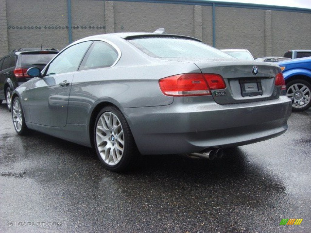 2007 3 Series 328i Coupe - Space Gray Metallic / Black photo #4