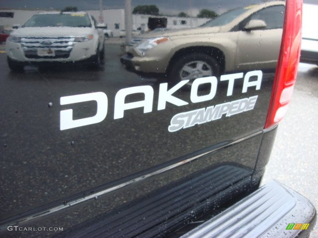 2004 Dakota Stampede Club Cab - Black / Dark Slate Gray photo #25