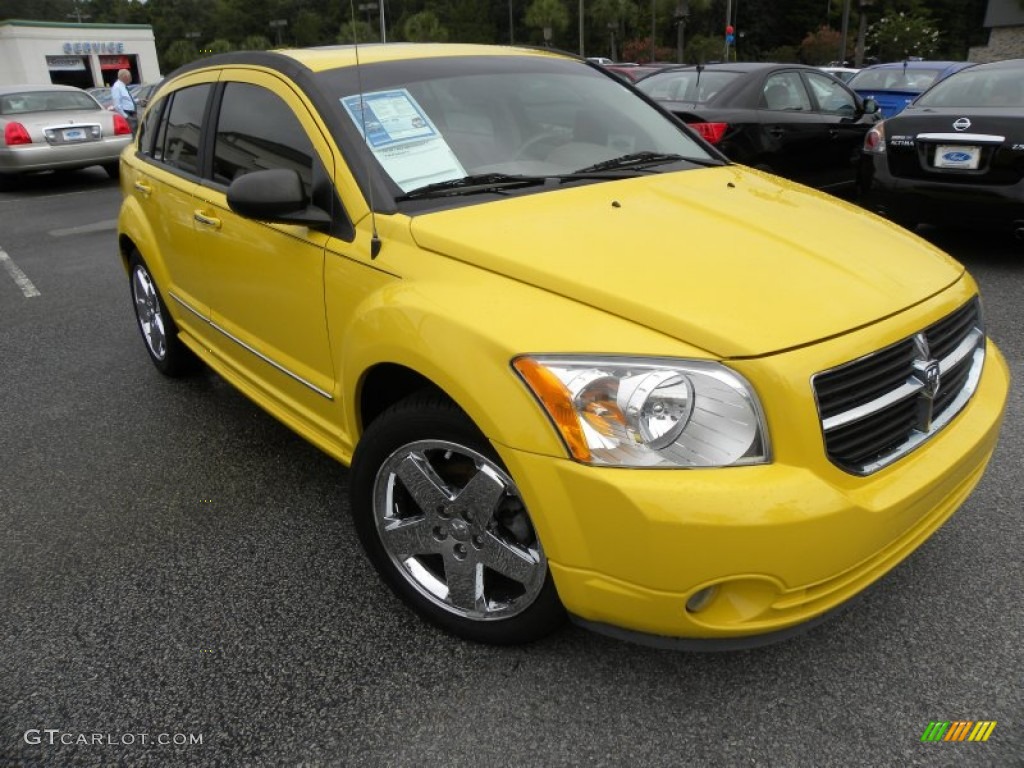 Solar Yellow Dodge Caliber