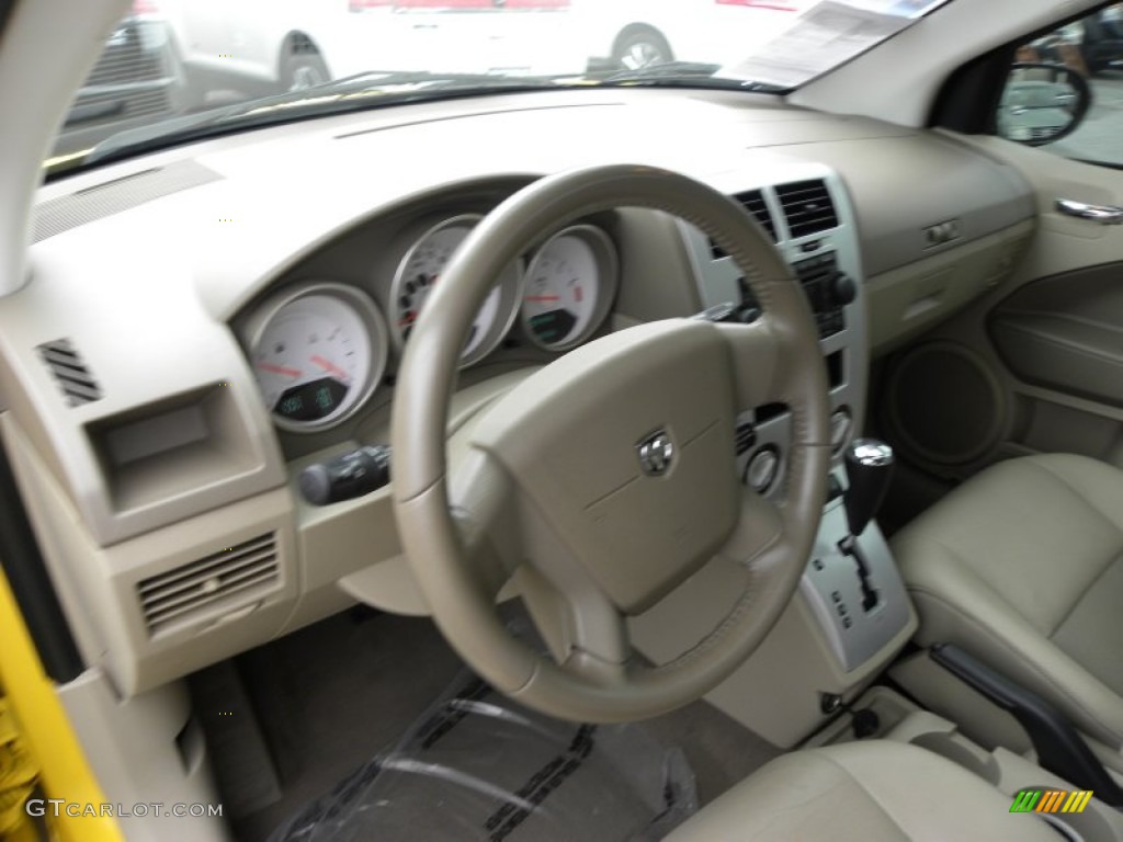 2007 Caliber R/T AWD - Solar Yellow / Pastel Pebble Beige photo #3