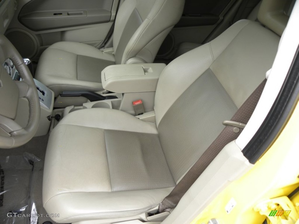 2007 Caliber R/T AWD - Solar Yellow / Pastel Pebble Beige photo #5