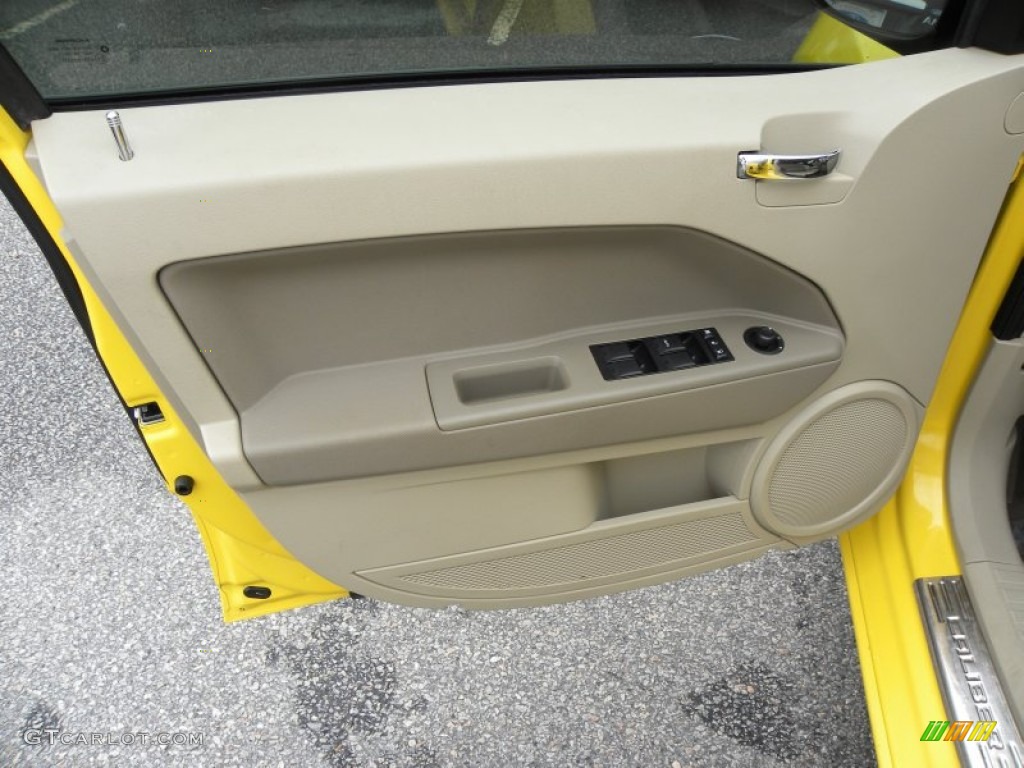 2007 Caliber R/T AWD - Solar Yellow / Pastel Pebble Beige photo #6