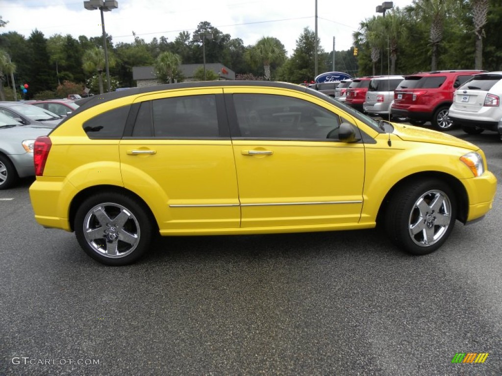 2007 Caliber R/T AWD - Solar Yellow / Pastel Pebble Beige photo #13