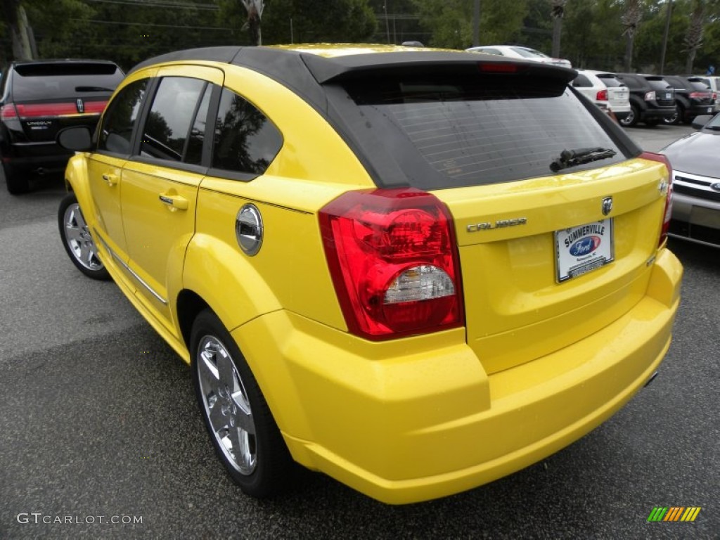 2007 Caliber R/T AWD - Solar Yellow / Pastel Pebble Beige photo #16