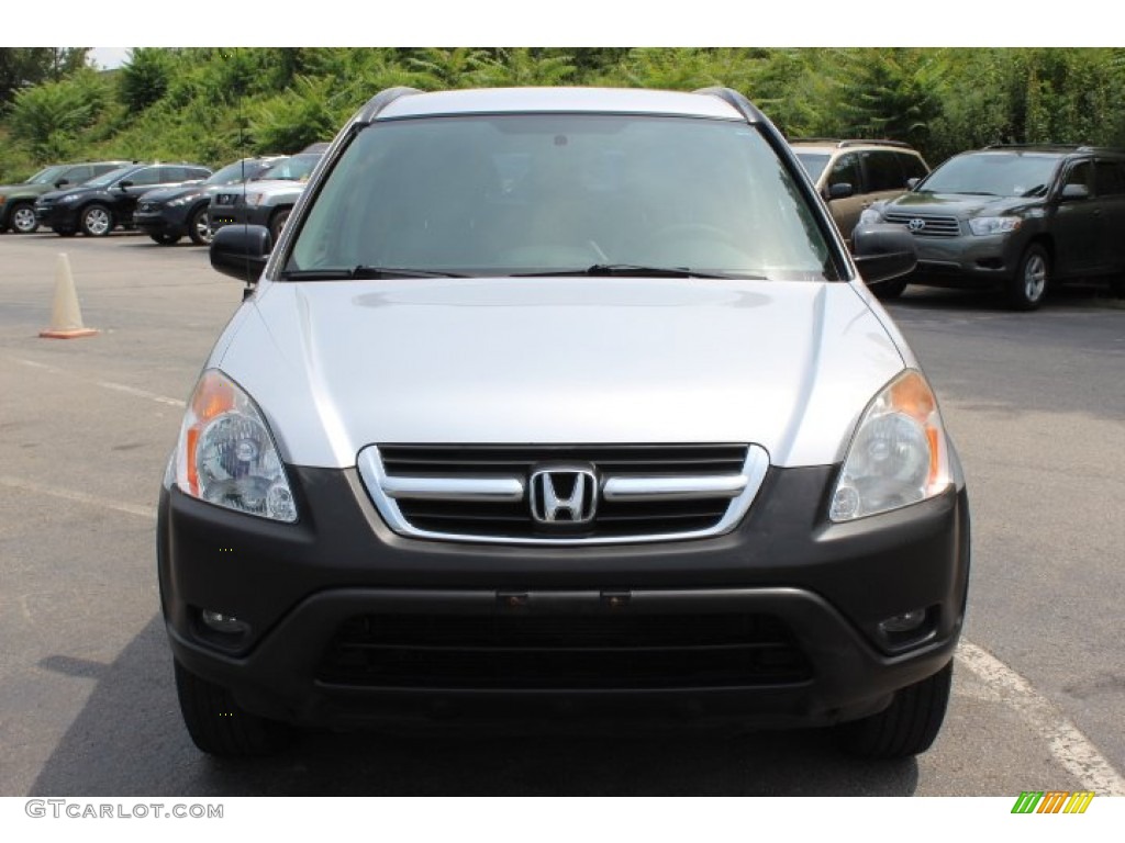 2002 CR-V LX 4WD - Satin Silver Metallic / Black photo #2