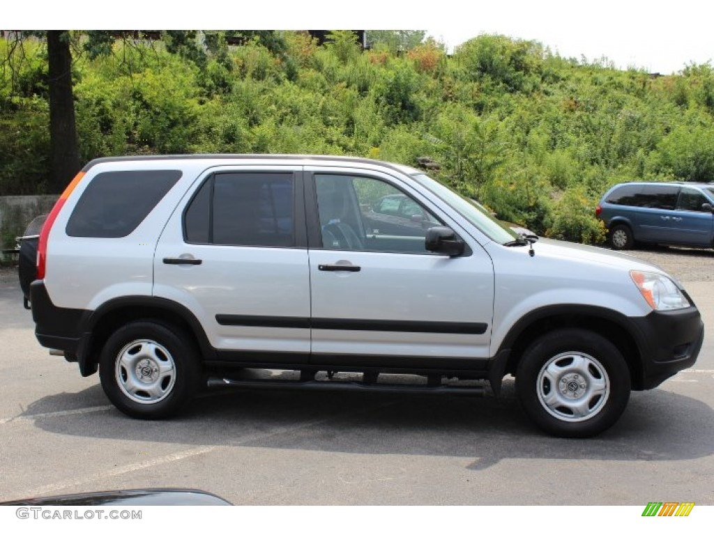 2002 CR-V LX 4WD - Satin Silver Metallic / Black photo #4