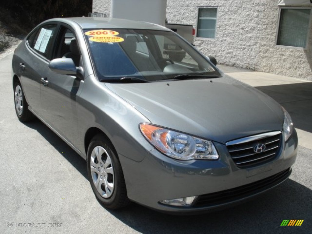 Carbon Gray 2009 Hyundai Elantra GLS Sedan Exterior Photo #69118604