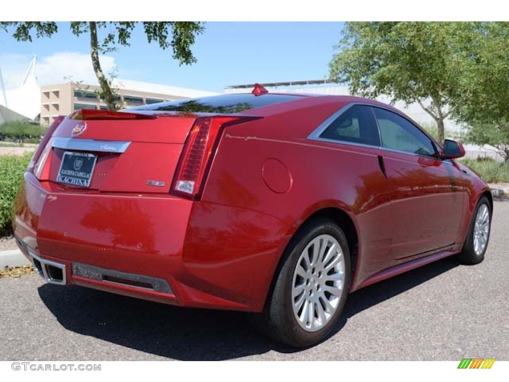 2011 CTS Coupe - Crystal Red Tintcoat / Cashmere/Cocoa photo #6