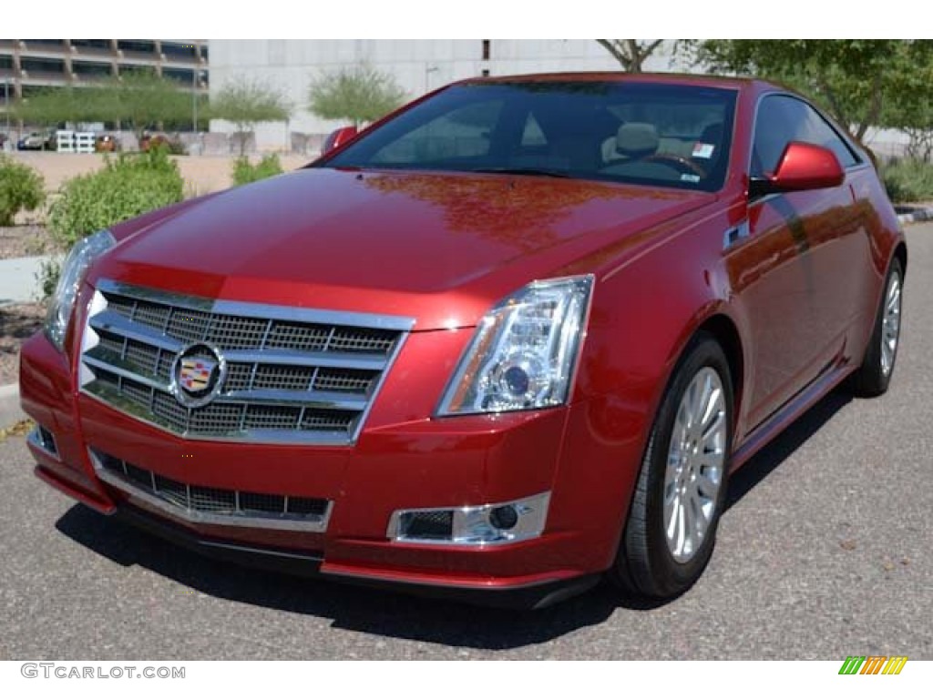 Crystal Red Tintcoat 2011 Cadillac CTS Coupe Exterior Photo #69119063