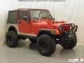 2004 Flame Red Jeep Wrangler X 4x4  photo #3