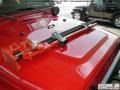 2004 Flame Red Jeep Wrangler X 4x4  photo #33