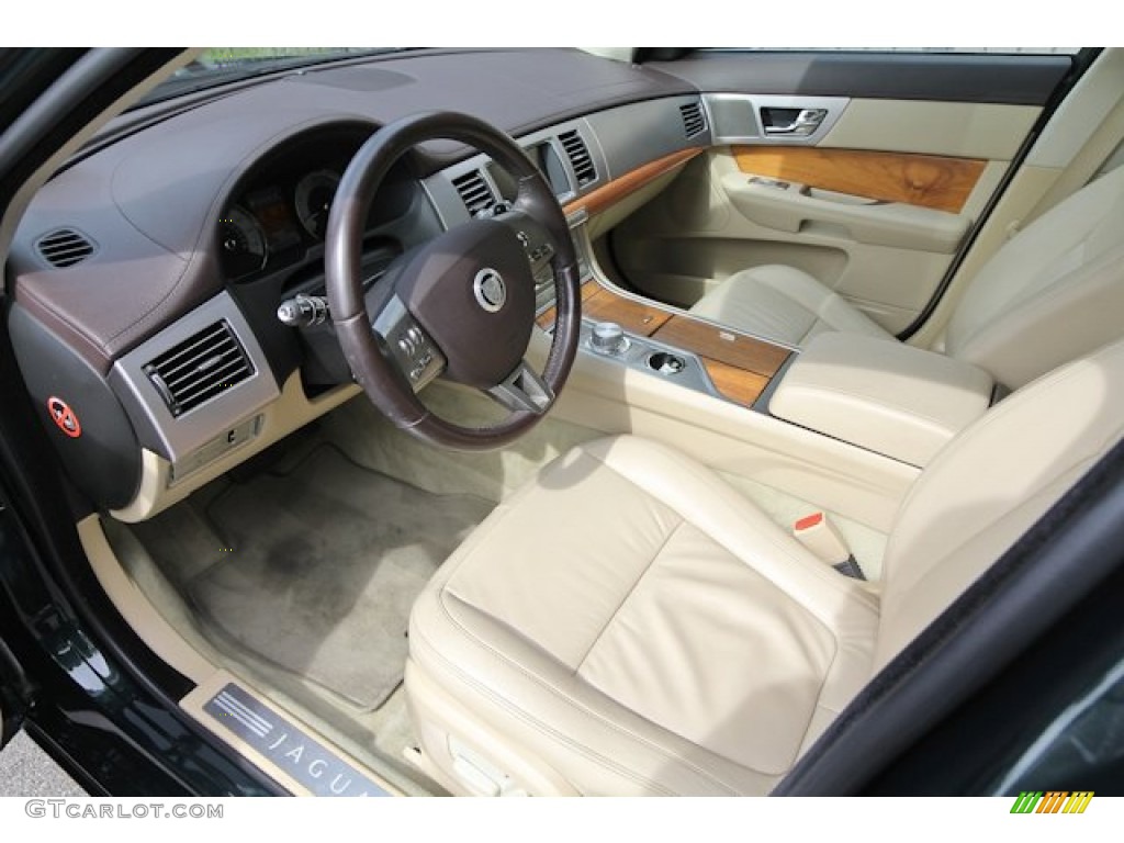 Champagne/Truffle Interior 2009 Jaguar XF Luxury Photo #69120113