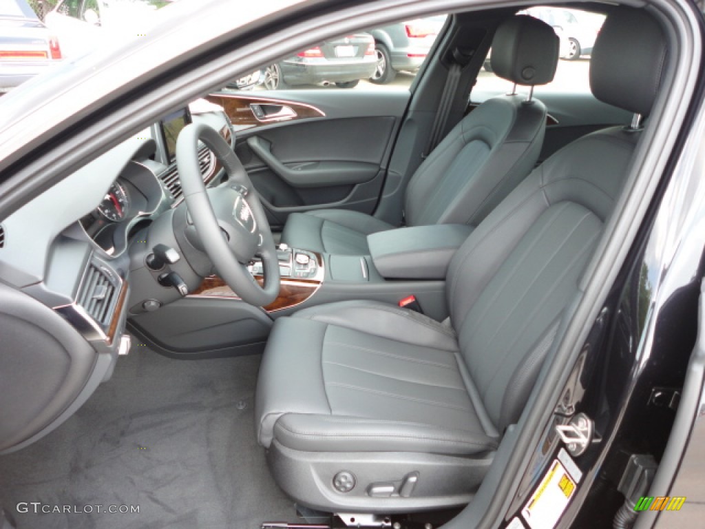 Black Interior 2013 Audi A6 3.0T quattro Sedan Photo #69120146
